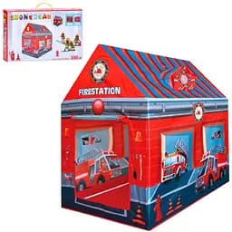 Яскравий дитячий намет Intex MR 1295 в стилі пожежної станції (104x70x94 см)