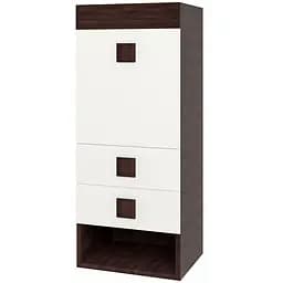 Шкаф-пенал надстройка Эверест Соната венге темный/белый (EVR-2280)