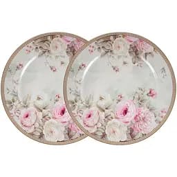 Набір тарілок Lefard Англійська троянда 26 см 2 шт. (924-847)
