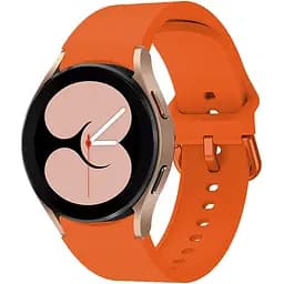 Браслет Galaxy Color для Samsung Galaxy Watch 4 - помаранчевий ширина кріплення 20мм силікон Watchbands (W47-7WB92945911)