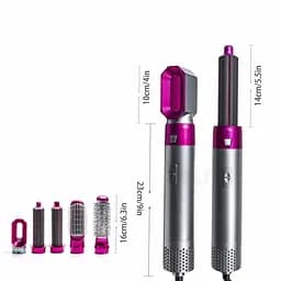 Стайлер 5 в 1 Hot Air Styler для різних типів волосся з функціями надання об'єму, випрямлення, укладання - мініатюра 3