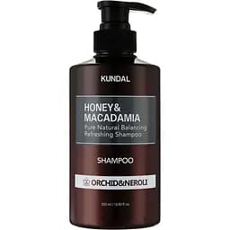 Відновлюючий шампунь з медом та олією макадамії Honey & Macadamia Nature Shampoo Orchid & Neroli Kundal 500 мл