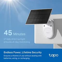 Комплект розумної бездротової камери TP-Link TAPO C410 KIT 2K QHD та сонячної панелі - мініатюра 6