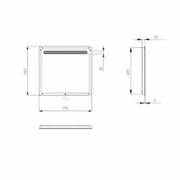 Дзеркало Sanwerk Лава "Каліпсо" 70x65 ZL0000179 - мініатюра 5