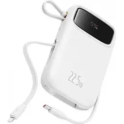Портативна батарея Baseus QPow2 10000mAh 22.5W Dual-Cable біла (P10055001222-B1) - мініатюра 8