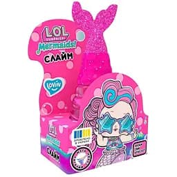 Игрушка-антистресс слайм Русалка Розовая L.O.L. Surprise! LOL80195 с браслетом