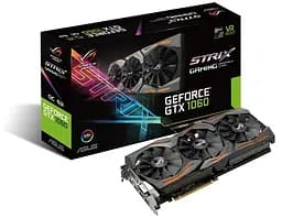 Відеокарта GeForce GTX 1060 6GB Asus ROG Strix Gaming OC ROG Strix Gaming (ROG-STRIX-GTX1060-O6G-GAM - мініатюра 6