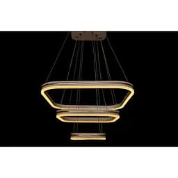 Світлодіодна led люстра квадрати Linisoln 55067-3/500*350*250 WH