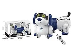 Собачка на радіокеруванні, акумулятор 3.7 V, пульт керування, звуки, мелодії, підсвічування, сенсорний датчик, режим програмування K45