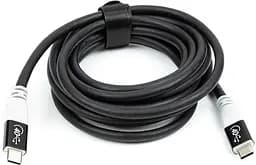 Кабель San Guan USB Type-C - USB Type-C (M/M) PD 100W, 40Gbps, 3 м Black (CA914135) - мініатюра 3