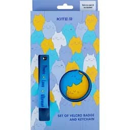 Набір бейдж на липучці та брелок-підвіска Kite Be Ukraine K24-3010-2