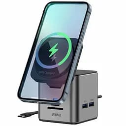 БЗП + HUB WIWU Wi-W025 Cube 9in1 USB-C Gray