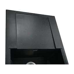 Гранітна мийка Globus Lux Komo графiт 790x500мм-А0001 000006137, Графит - мініатюра 4