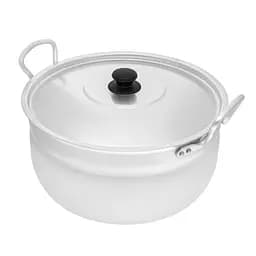 Каструля сферична матова алюмінієва з кришкою 1.6 л, Interos Сірий 86212