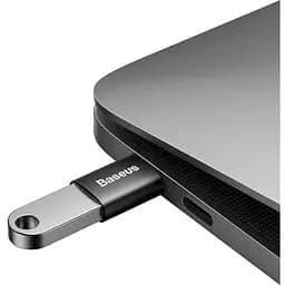 Перехідник Baseus Ingenuity Series Mini OTG Adaptor USB-C to USB-A Black (ZJJQ000001) [78667] - мініатюра 5