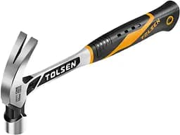 Молоток столярный Профи 450г 34см рукоятка металлическая резиновая Tolsen hoz0013589