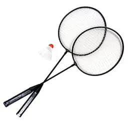 Дитячий набір для гри в бадмінтон Ігрові ракетки 60см з валанчиком Бадмінтон в сітці Чорний