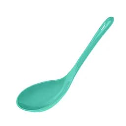 Ложка для мультиварки рису половник пластикова глибока 22х7 см, Kitchen Master Зелений 84516