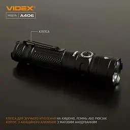 Ліхтар ручний A406 Black 4000 лм 20W Videx teh0020578 - мініатюра 8