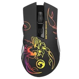 Мишка Marvo M209 LED USB Black (M209) - мініатюра 2