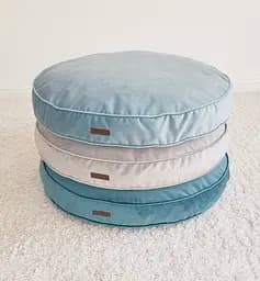 Лежак-подушка ортопедична для собак "Pearl" з ефектом пам'яті Memory Foam ніжно-блакитний XS 60см - мініатюра 4