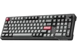 Клавиатура игровая механическая GamePro MK-305-BK Asgard Drakkar Keychron Super Red Switch Bluetooth 5.2/2.4 ГГц/USB Black - мініатюра 2