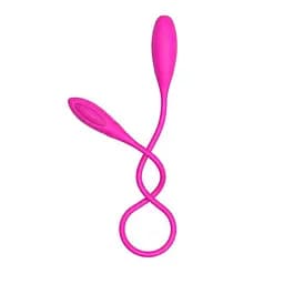 Двосторонній силіконовий вібратор Baile Pretty Love Snaky Vibe 60 см рожевий