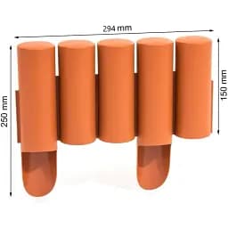 Палісад Prosperplast Palisada трубчатий 2.4 м теракотовий (IPALPLUS-R624) - мініатюра 3