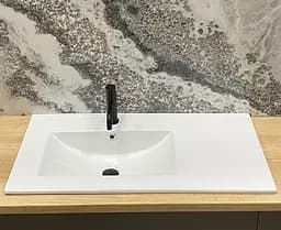 Умивальник VBI Ferrara 90 L white врізний VBI-018048, Білий - мініатюра 3