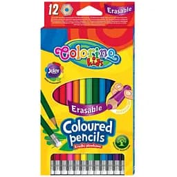 Набор цветных карандашей Сolorino Erasable 12 цветов (92531PTR)