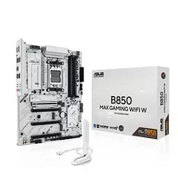 Материнcька плата B850 MAX GAMING WIFI W sAM5 B850 4xDDR5 M.2 HDMI DP Wi-Fi BT ATX білий Asus teh0018993 - мініатюра 8
