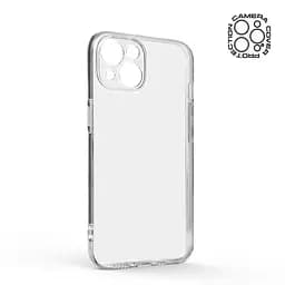 Прозрачный чехол для Apple iPhone 14 с защитой камеры, тонкий, силиконовый, бесцветный, ударопрочный, противоударный бампер с закрытой камерой, ArmorStandart (ARM64026) - мініатюра 2