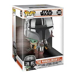 Ігрова фігурка Funko Pop! Мандалорець у хромі з малюком, 25 см (49931) - мініатюра 5