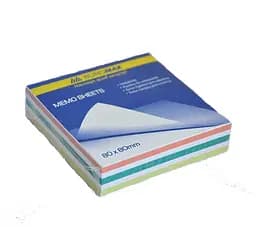 Блок паперу для приміток Зебра, 80x80x20 мм, несклеєний