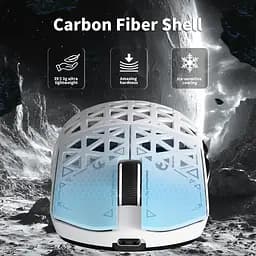 Ігрова бездротова мишка Mambasnake M5 Ultra / PAW3950 Max / 42000 DPI / White - мініатюра 6