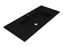 Умивальник Miraggio Della 1000 mirastone black 0002479, Чорний матовий - мініатюра 3