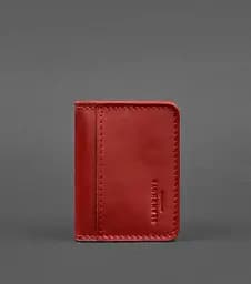 Кожаная обложка для ID-паспорта и водительского заседания 4.1 красная с гербом