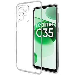TPU чохол Epik Transparent 1.5 mm Full Camera для Realme C35 Безбарвний прозорий