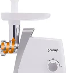 Gorenje М'ясорубка, 1600Вт, 2,2кг/хв, 2 грати, пластик, білий - мініатюра 9