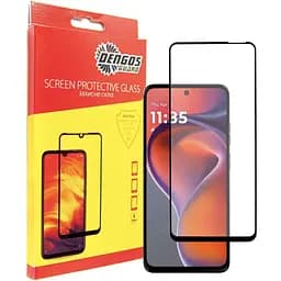 Стекло защитное Dengos Full Glue Motorola G15/G15 Power (black) (TGFG-397)