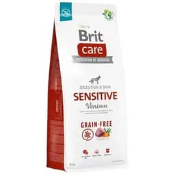 Сухий корм Brit Care Dog Grain-free Sensitive для собак з чутливим травленням, беззерновий з олениною, 12 кг