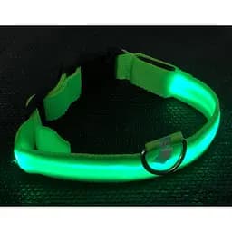 Нашийник для собак UFT PET LED 1 Green M з підсвічуванням на батарейках - мініатюра 2