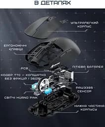 Миша ATTACK SHARK X6 Black - мініатюра 8