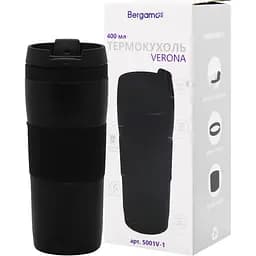 Термокружка Bergamo Verona 400 мл чорна (5001V-1) - мініатюра 2