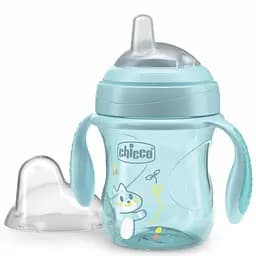Поїльник з м'яким носиком Chicco Transition Cup 200 мл 4м+ блакитний (06911.25)