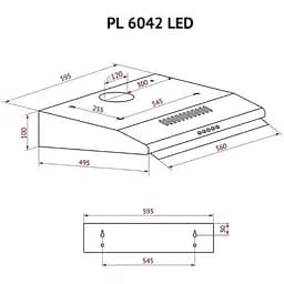 Витяжка Perfelli PL 6042 BL LED - мініатюра 10