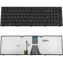 Клавіатура для ноутбука LENOVO (G50-30, G50-45, G50-70, Z50-70, Z50-75, Flex 2-15) rus, black, підсвічування клавіш - мініатюра 2