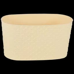 Горщик для квітів Serinova балконний з дренажем Kapadokya, 4.7 л, світло-жовтий (KAPB-PudraSari)