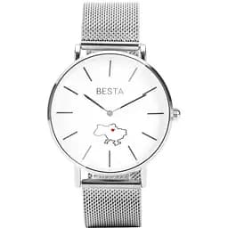Наручний годинник жіночий Besta Love UA Silver Сріблястий (3142)