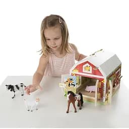 Будиночок-сарай Melissa&Doug із засувками і тваринами (MD2564) - мініатюра 5